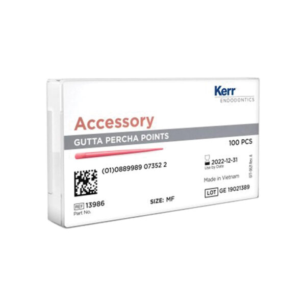 Kerr Endodontics Gutta Percha Points Spill Proof Pack Size MF (100) Kerr Endodontics Gutta Percha Points Spill Proof Pack Size MF (100)