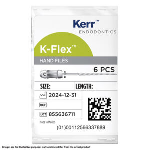 Kerr Endodontics K-Flex Files 21mm No. 50 Yellow (6)