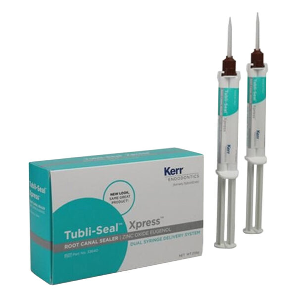 Kerr Endodontics Tubli-Seal Xpress Zinc Oxide Eugenol Root Canal Sealer 10.7gm Syringe (2)