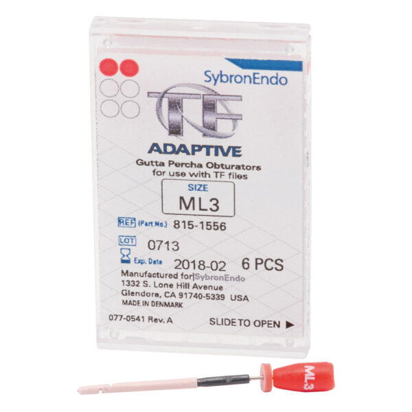 Kerr Endodontics TF Adaptive Obturators Medium Large ML3 Red (6) Kerr Endodontics TF Adaptive Obturators Medium Large ML3 Red (6)
