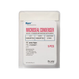 Kerr Endodontics Pacmac Condensers .04 Taper 21mm No. 25-55 Assorted (5)
