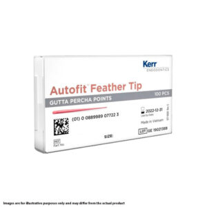 Kerr Endodontics Autofit Feathered Tip Gutta Percha Points Spill Proof Pack FF (100)