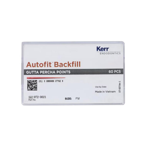 Kerr Endodontics Autofit Backfill Gutta Percha Points Spill Proof Pack Size FM (50) Kerr Endodontics Autofit Backfill Gutta Percha Points Spill Proof Pack Size FM (50)