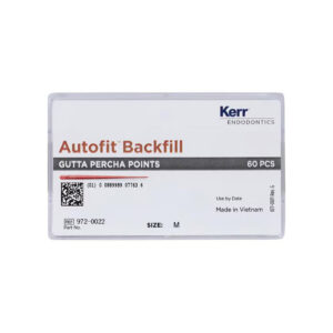 Kerr Endodontics Autofit Backfill Gutta Percha Points Spill Proof Pack Size M (50)