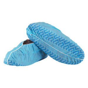 Medicom SafeBasics Shoe Covers Non-Skid Extra Large Blue 100's (3)