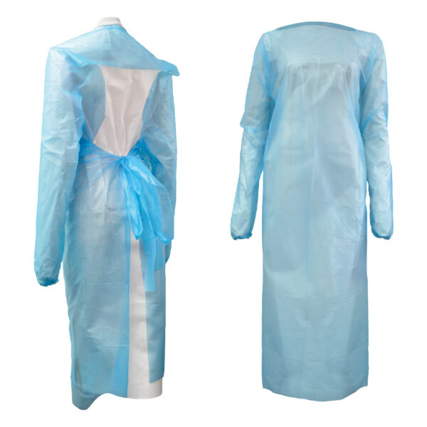 Medicom PE Gowns Extra Large Blue Non-Sterile (150)