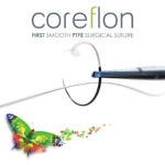 Coreflon Suture Black PTFE 4/0 with DS19 19mm 1/2 Circle Round Bodied Taper Cut Needle 55cm (12)