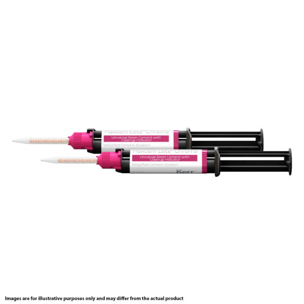 Kerr Dental Maxcem Elite Chroma Clear 5gm Syringe (2) Kerr Dental Maxcem Elite Chroma Clear 5gm Syringe (2)