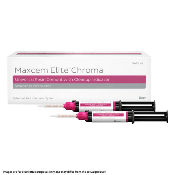Kerr Dental Maxcem Elite Chroma Clear 5gm Syringe (2)