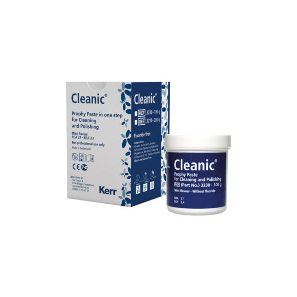 Kerr Hawe Cleanic Prophy Paste Mint Fluoride Free 100gm Jar