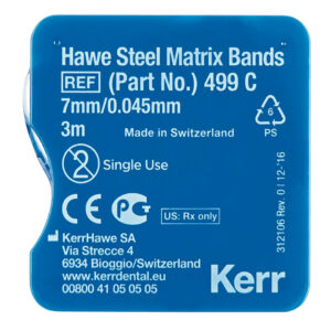 Kerr Hawe Matrix Band Steel 0.045mm Thin 7mm x 3m Roll