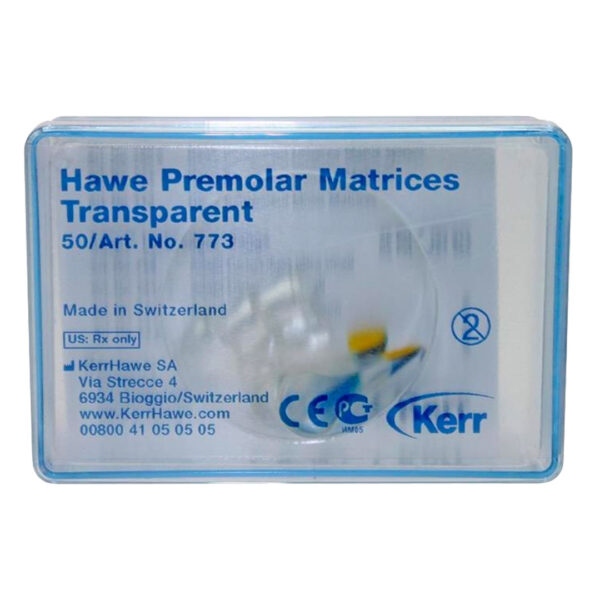 Kerr Hawe Posterior Matrices Transparent Premolar (50) Kerr Hawe Posterior Matrices Transparent Premolar (50)