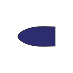 Kerr Hawe Identoflex Super Acrylic Polishers Flame Coarse Dark Blue Unmounted (12)