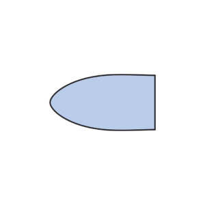 Kerr Hawe Identoflex Super Acrylic Polishers Flame Fine Light Blue Unmounted (12)