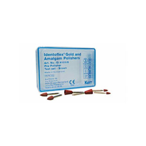 Kerr Hawe Identoflex Gold, Amalgam & Precious Metal Alloy Prepolishers Testset Assorted Brown RA (6)