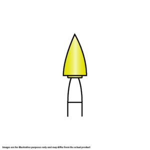 Kerr Hawe Identoflex Composite Prepolishers Minipoint Yellow RA (12)