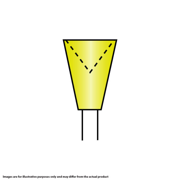 Kerr Hawe Identoflex Composite Prepolishers Cup Yellow RA (12)