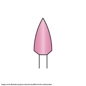 Kerr Hawe Identoflex Porcelain Ceramic High Gloss Polishers Flame Pink RA (12)