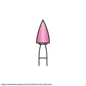 Kerr Hawe Identoflex Porcelain Ceramic High Gloss Polishers Minipoint Pink RA (12)