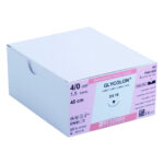 Resorba Glycolon Suture 4/0 with DS 18 18mm 3/8 Circle Reverse Cutting Needle 45cm Violet (24)