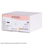 Resorba Glycolon Suture 5/0 with DSM 13 13mm 3/8 Circle Premium Reverse Cutting Needle 70cm Violet (24)