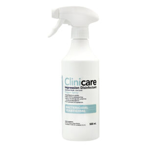 Dentalife Clinicare Impression Disinfectant Spray 500ml Bottle with Trigger