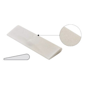 Medesy Sharpening Stone Arkansas Round Edge Slip Stone Extra Fine White 7mm x 30mm x 100mm (HxWxL)