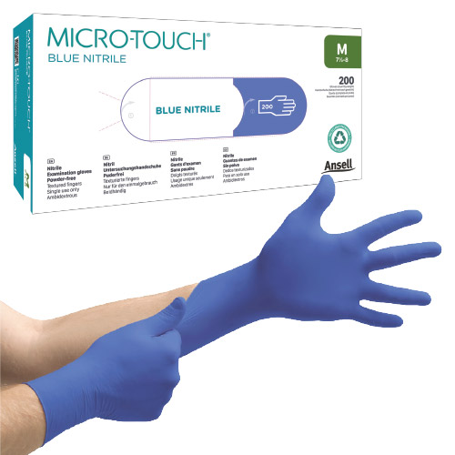 Ansell-Micro-Touch-Blue-Nitrile Ansell Micro-Touch Blue Nitrile