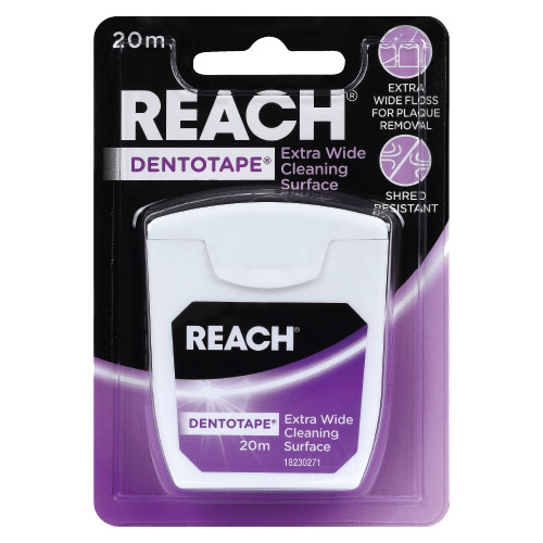 REACH-Dentotape-Extra-Wide-Cleaning-Surface REACH Dentotape Extra Wide Cleaning Surface 20m