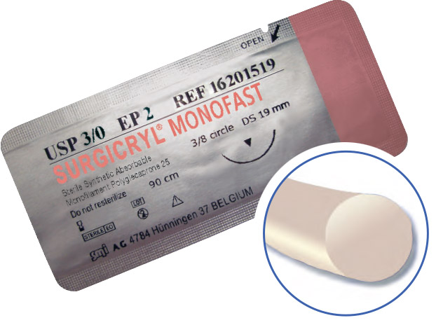 Surgicryl-Monofast-Sutures Surgicryl Monofast Polyglecaprone 25