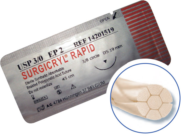 Surgicryl-Rapid-Suture Surgicryl Rapid Polyglycolic Acid