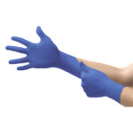 Ansell Micro-Touch Blue Nitrile Powder Free Gloves Medium 200's (10)