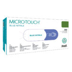 Ansell Micro-Touch Blue Nitrile Powder Free Gloves Large 200's (10)