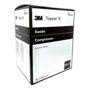 3M Solventum Topper 8 Non-Woven Gauze Swabs 7.5cm x 7.5cm 2's White Sterile (50)