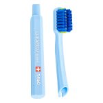 Curaprox Travel Set Ortho Blue Refill Blue Toothbrush Heads Duo Pack (2)
