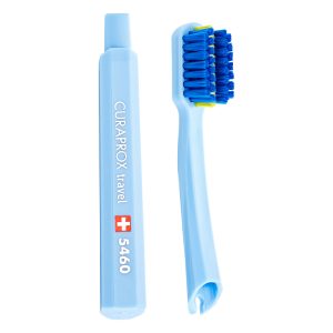 Curaprox Travel Set Ortho Blue Refill Blue Toothbrush Heads Duo Pack (2)