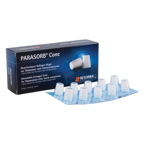 Resorba Parasorb Cone Absorbable Collagen 12mm Dia. x 16mm Sterile (10)