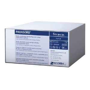 Resorba Parasorb Fleece Absorbable Collagen 70mm x 30mm Sterile (5)