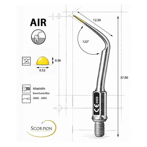 Scorpion Ultrasonic Tip Universal AIR for KaVo SONICflex 2000 & 2003