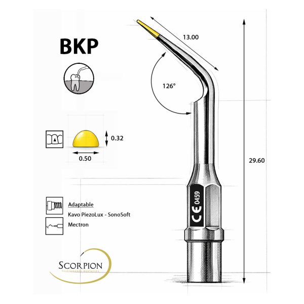 Scorpion Ultrasonic Tip BKP for Kavo PIEZOlux, KaVo SonoSoft & Mectron