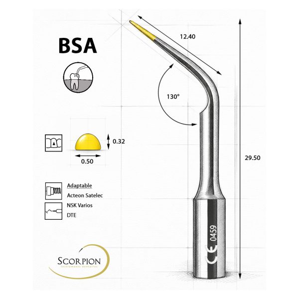Scorpion Ultrasonic Tip Universal BSA for Acteon Satelec, NSK Varios & DTE