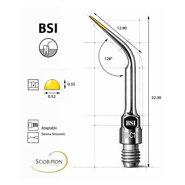 Scorpion Ultrasonic Tip Universal BSI for Sirona SiroSonic