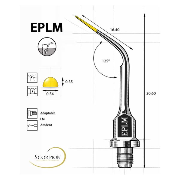 Scorpion Ultrasonic Tip Perio EPLM for Amdent