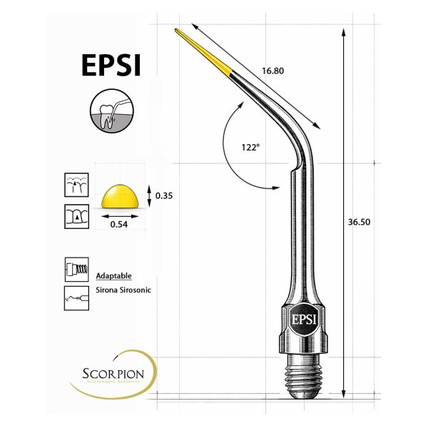 Scorpion Ultrasonic Tip Perio EPSI for Sirona SiroSonic