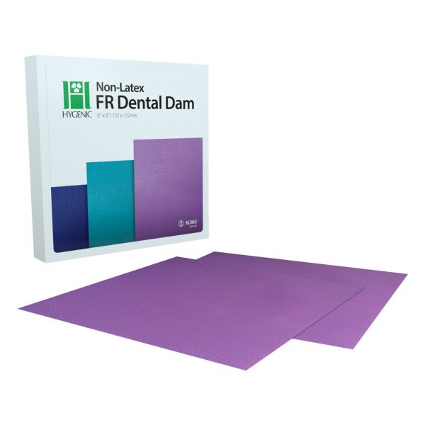 Hygenic Non-Latex FR Dental Dam Medium Purple 152mm x 152mm (30) Hygenic Non-Latex FR Dental Dam Medium Purple 152mm x 152mm (30)