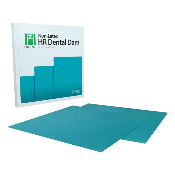 Hygenic Non-Latex HR Dental Dam Medium Teal 152mm x 152mm (15)