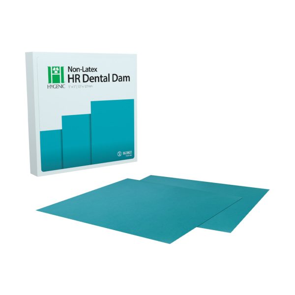 Hygenic Non-Latex HR Dental Dam Medium Teal 127mm x 127mm (15)