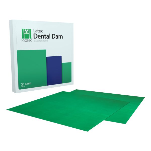 Hygenic Latex Dental Dam Medium Green 152mm x 152mm (36)
