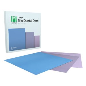 Hygenic Latex Trio Dental Dam Medium Assorted Colours 152mm x 152mm (36)