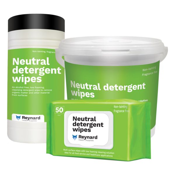Reynard Neutral Detergent Wipes Bucket 280mm x 250mm 280's (2)